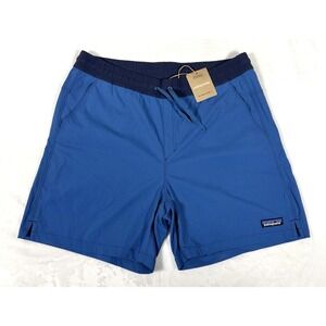 Patagonia Baggies Lights 6" Shorts Mens Large Aquatic Blue NWT Hiking Trail